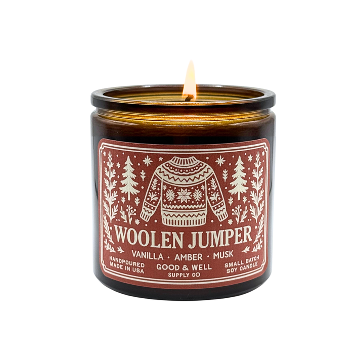 Woolen Jumper Soy Candle / Folk & Flame Fall