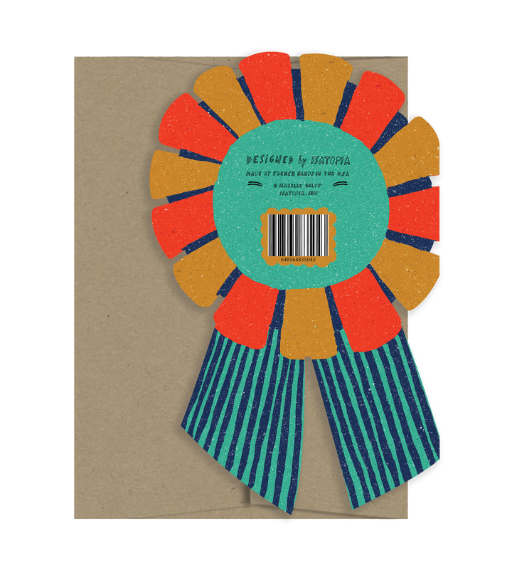Hip Hip Hooray Medallion - Die Cut Card