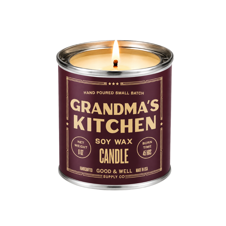 Grandma's Kitchen Soy Candle - Fall Collection: 1/2 Pint / Cotton Wick