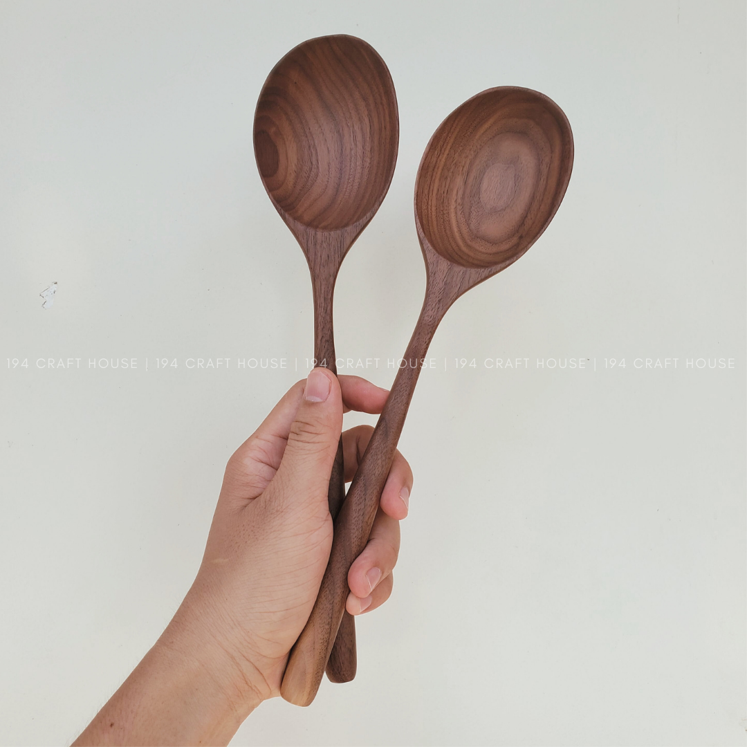 Large Walnut Wooden Spoon