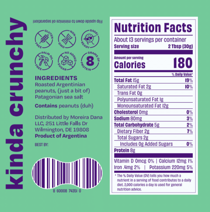 Kinda Crunchy All Natural Peanut Butter