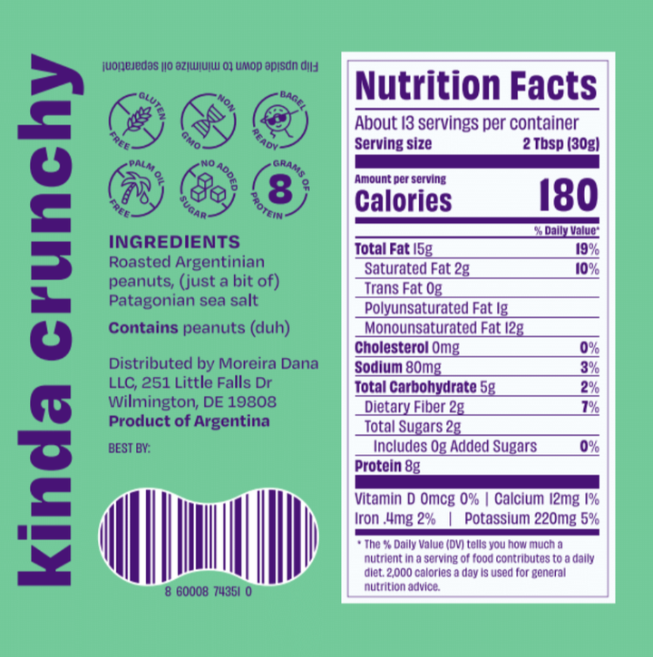 Kinda Crunchy All Natural Peanut Butter
