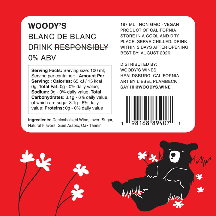 Mini Woody's Non-Alcoholic Blanc de Blanc