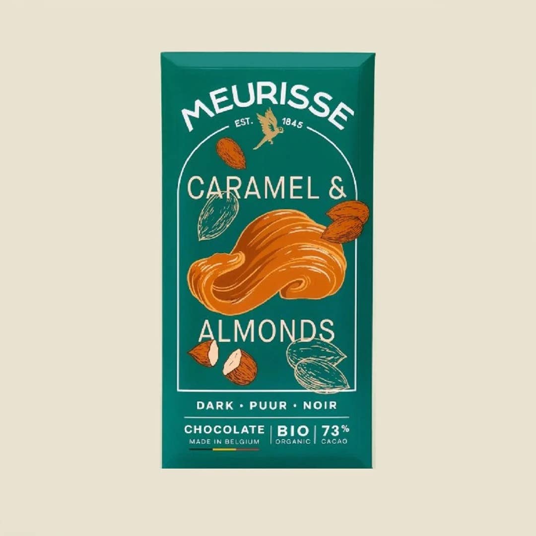Meurisse Chocolate - Caramel and Almonds - Dark Chocolate