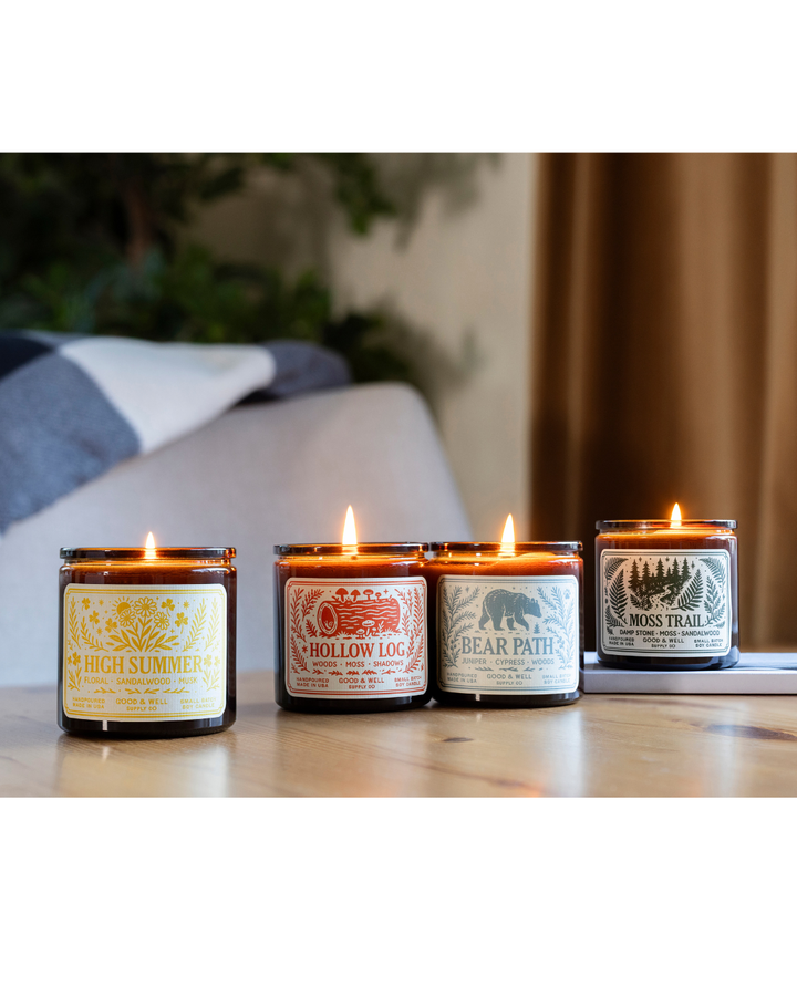 High Summer 9oz Soy Candle / Folk & Flame Summer