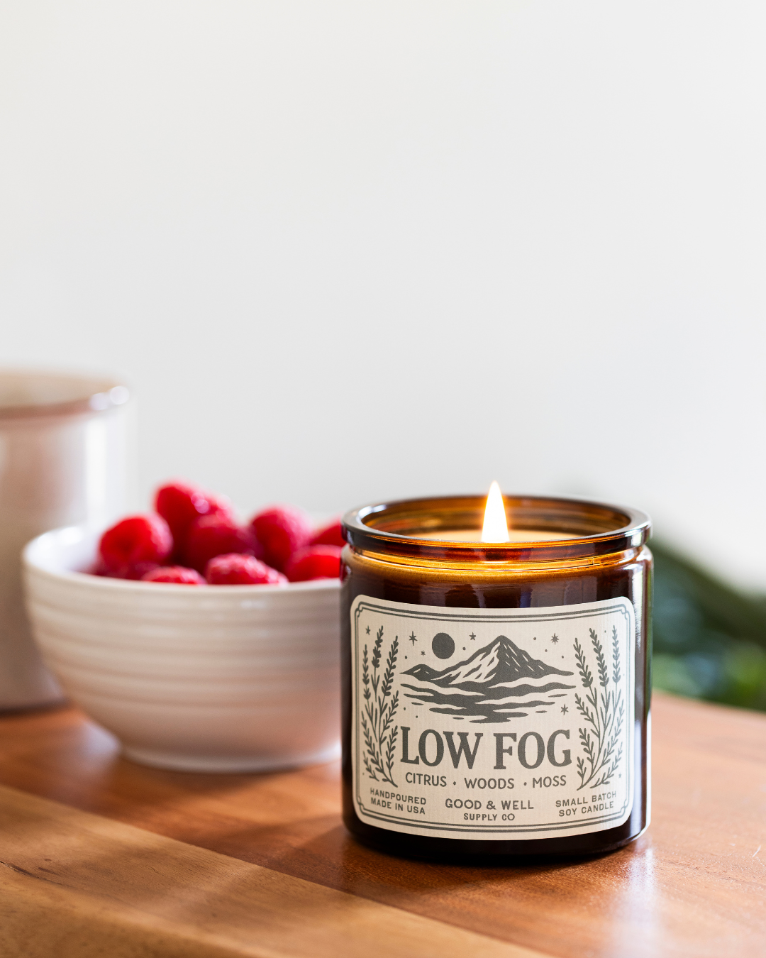 Low Fog 9oz Soy Candle / Folk & Flame Spring