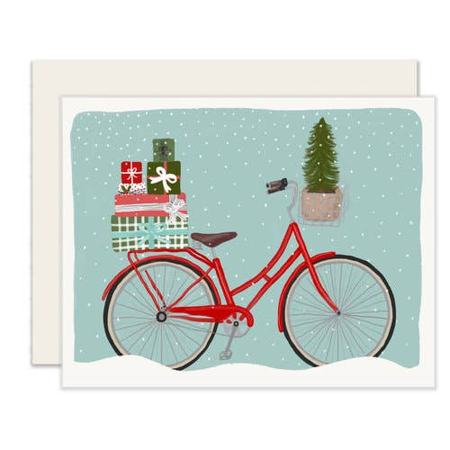 Holiday Bicycle Card