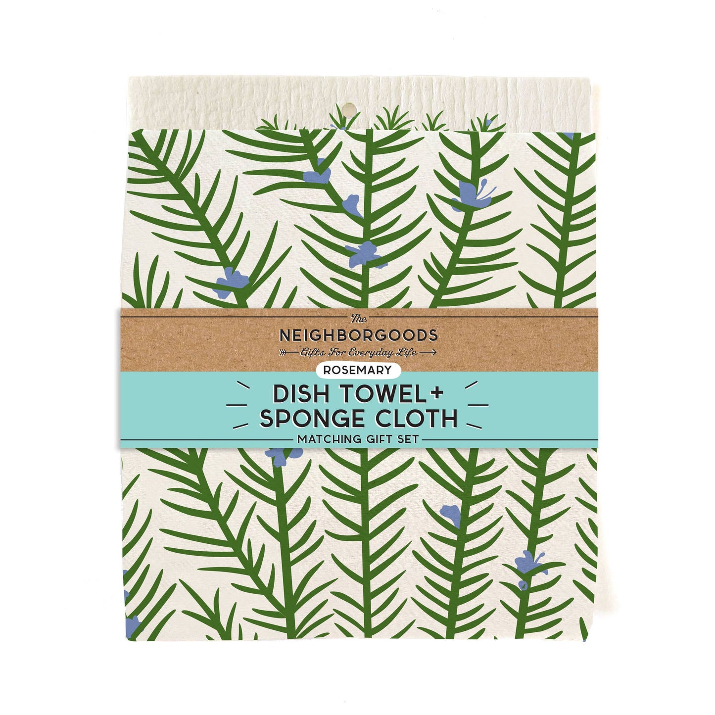 Rosemary - Dish Towel + Sponge Cloth Set