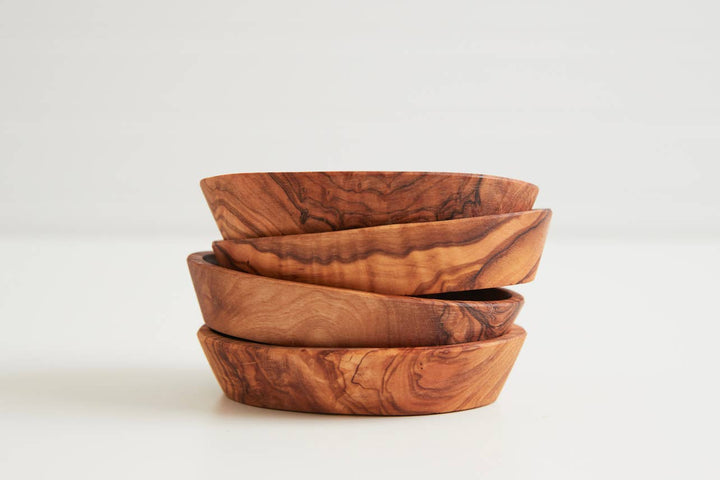 Italian Olivewood Aperitivo Bowls | Set of 4