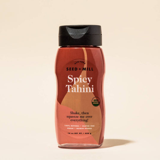 Organic Spicy Tahini Squeeze Bottle, 6/310g