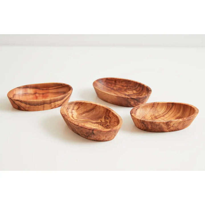 Italian Olivewood Aperitivo Bowls | Set of 4