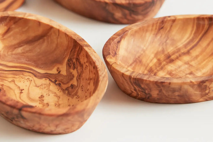 Italian Olivewood Aperitivo Bowls | Set of 4