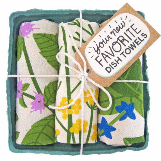 Fresh Herbs | Dish Towel Set of 3