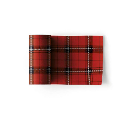 Red Tartan Cocktail Napkin
